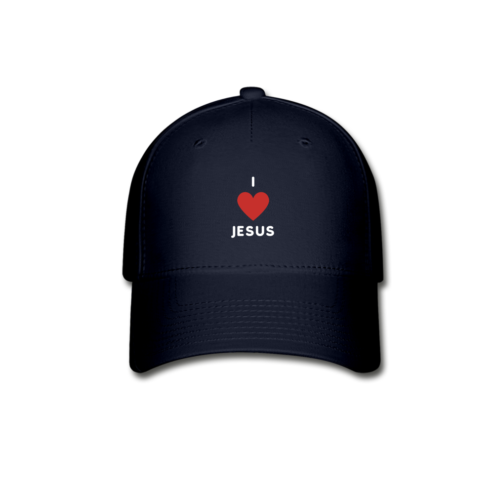 I 💗 Jesus Baseball Cap - navy