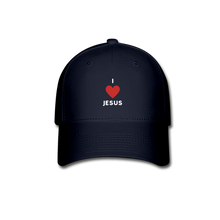 Load image into Gallery viewer, I 💗 Jesus Baseball Cap - navy
