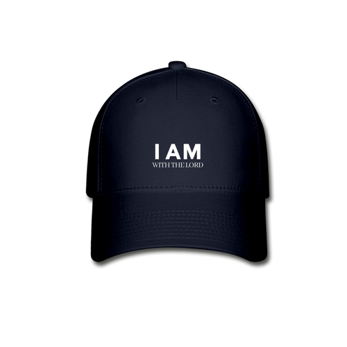 I Am With The Lord Baseball Cap - navy