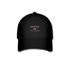 Load image into Gallery viewer, Rooted and Grounded Baseball Cap - black
