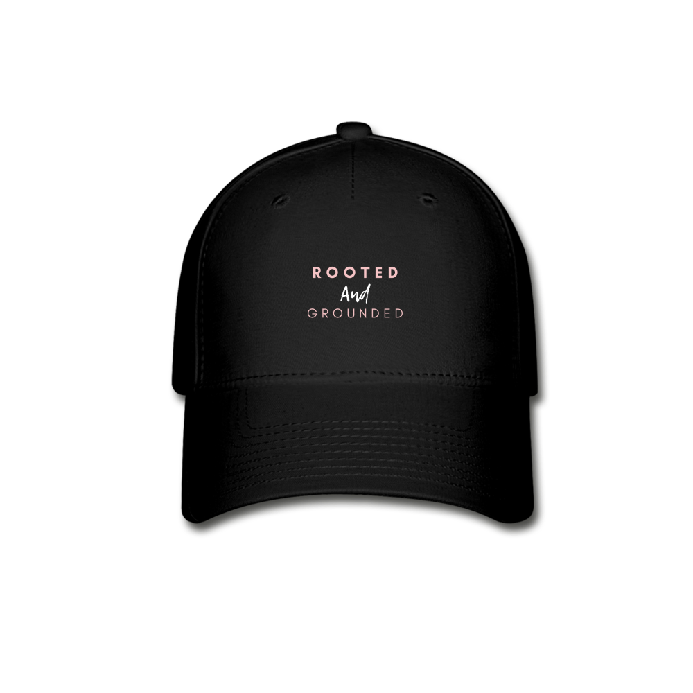 Rooted and Grounded Baseball Cap - black