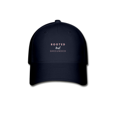 Load image into Gallery viewer, Rooted and Grounded Baseball Cap - navy
