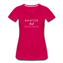 Load image into Gallery viewer, Rooted and Grounded Women’s Premium T-Shirt - dark pink
