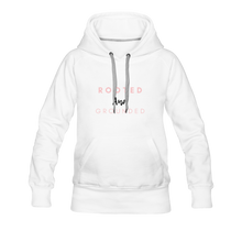 Load image into Gallery viewer, Rooted and Grounded Women’s Premium Hoodie - white
