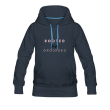 Load image into Gallery viewer, Rooted and Grounded Women’s Premium Hoodie - navy
