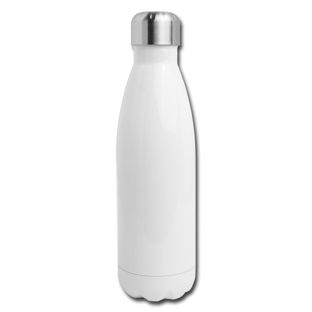 PrayMore WorryLess (Plain) Insulated Stainless Steel Water Bottle - white