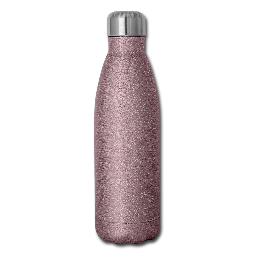 PrayMore WorryLess (Plain) Insulated Stainless Steel Water Bottle - pink glitter