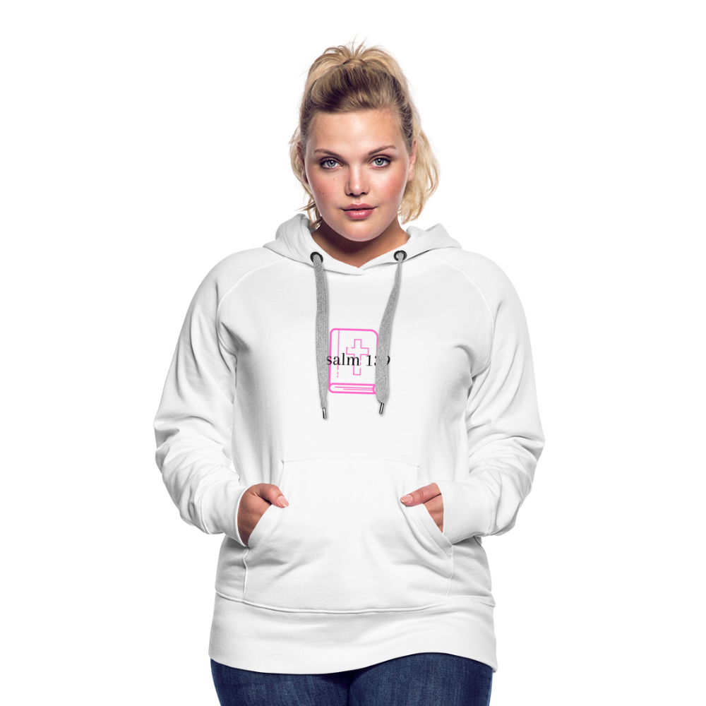 Psalm 139 (Pink) Women’s Premium Hoodie - white