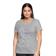 Load image into Gallery viewer, Psalm 139 (Purple) Women’s Premium T-Shirt - heather gray
