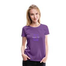 Load image into Gallery viewer, Psalm 139 (Purple) Women’s Premium T-Shirt - purple
