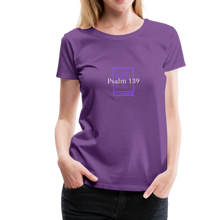 Load image into Gallery viewer, Psalm 139 (Purple) Women’s Premium T-Shirt - purple
