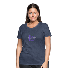 Load image into Gallery viewer, Psalm 139 (Purple) Women’s Premium T-Shirt - heather blue
