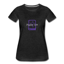 Load image into Gallery viewer, Psalm 139 (Purple) Women’s Premium T-Shirt - charcoal gray
