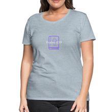 Load image into Gallery viewer, Psalm 139 (Purple) Women’s Premium T-Shirt - heather ice blue
