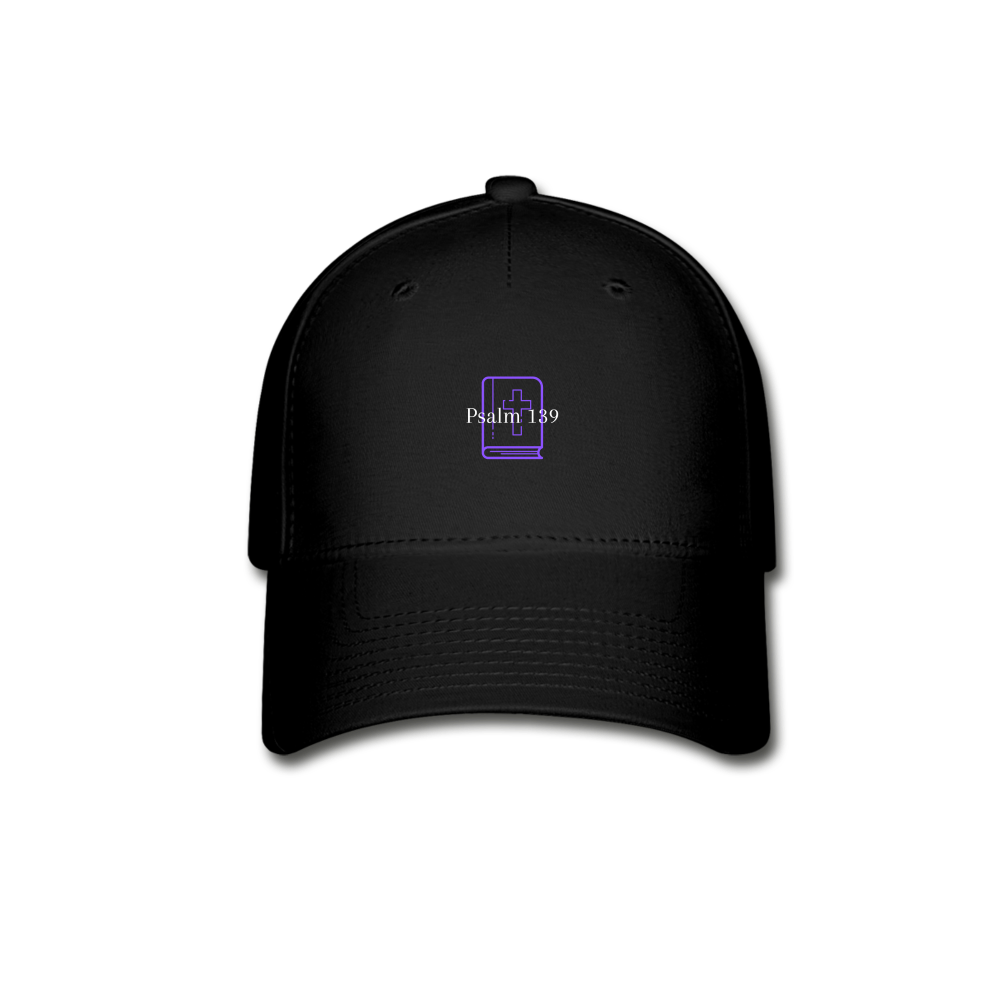 Psalm 139 (Purple) Baseball Cap - black