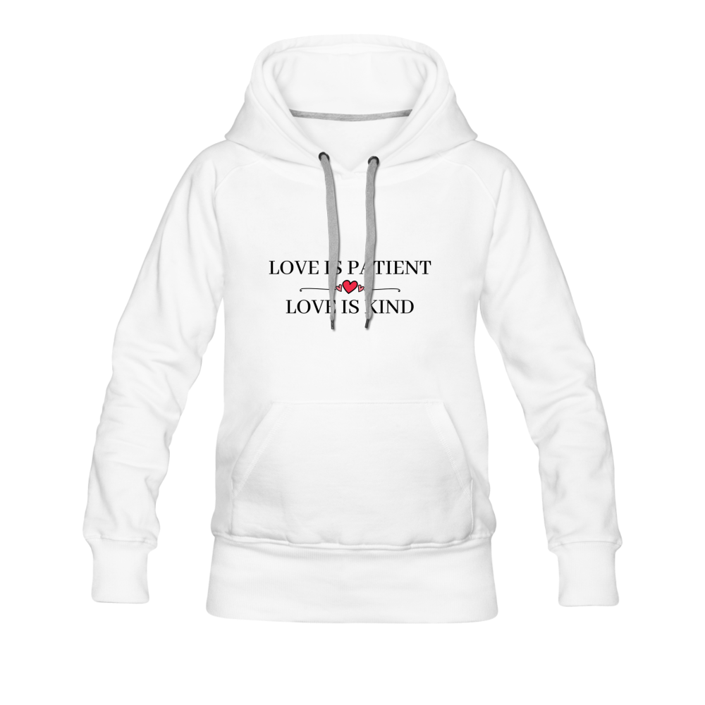 Love is... Women’s Premium Hoodie - white