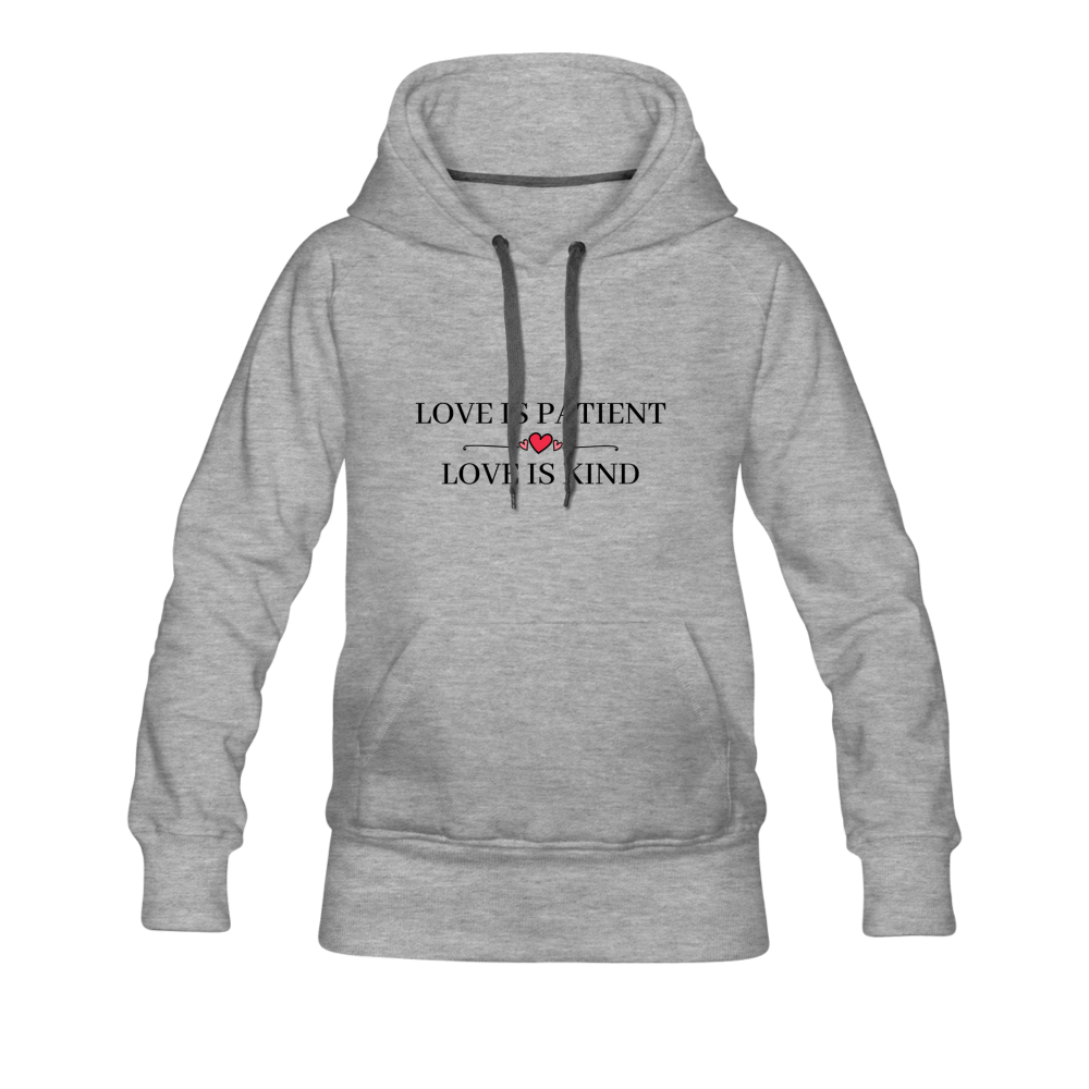 Love is... Women’s Premium Hoodie - heather gray