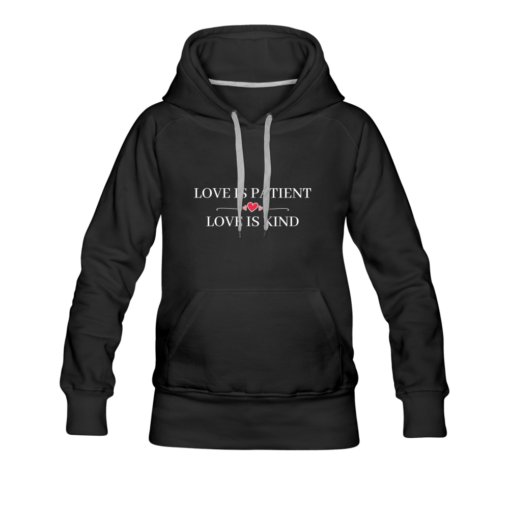Love is... Women’s Premium Hoodie - black