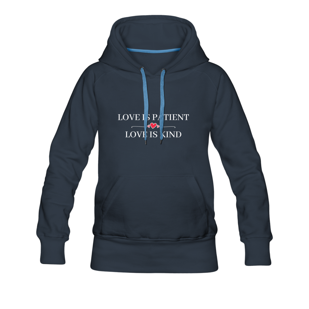 Love is... Women’s Premium Hoodie - navy