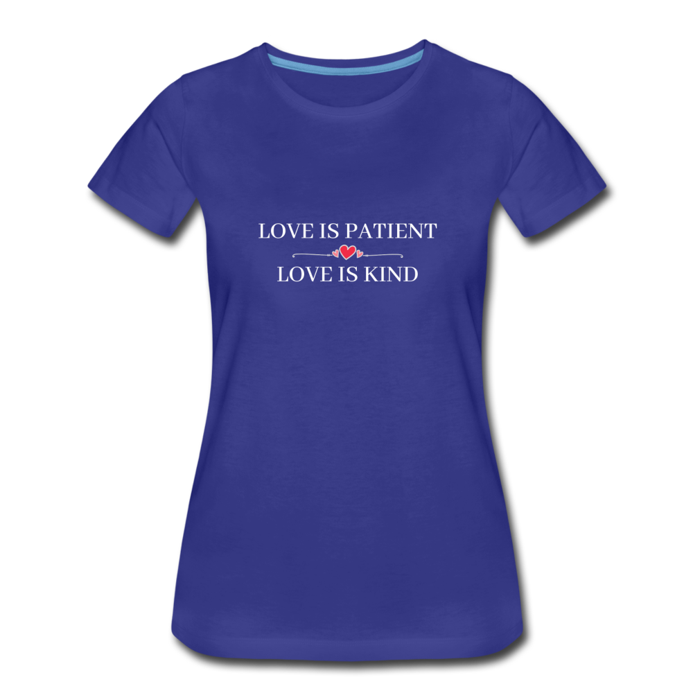 Love is... Women’s Premium T-Shirt - royal blue