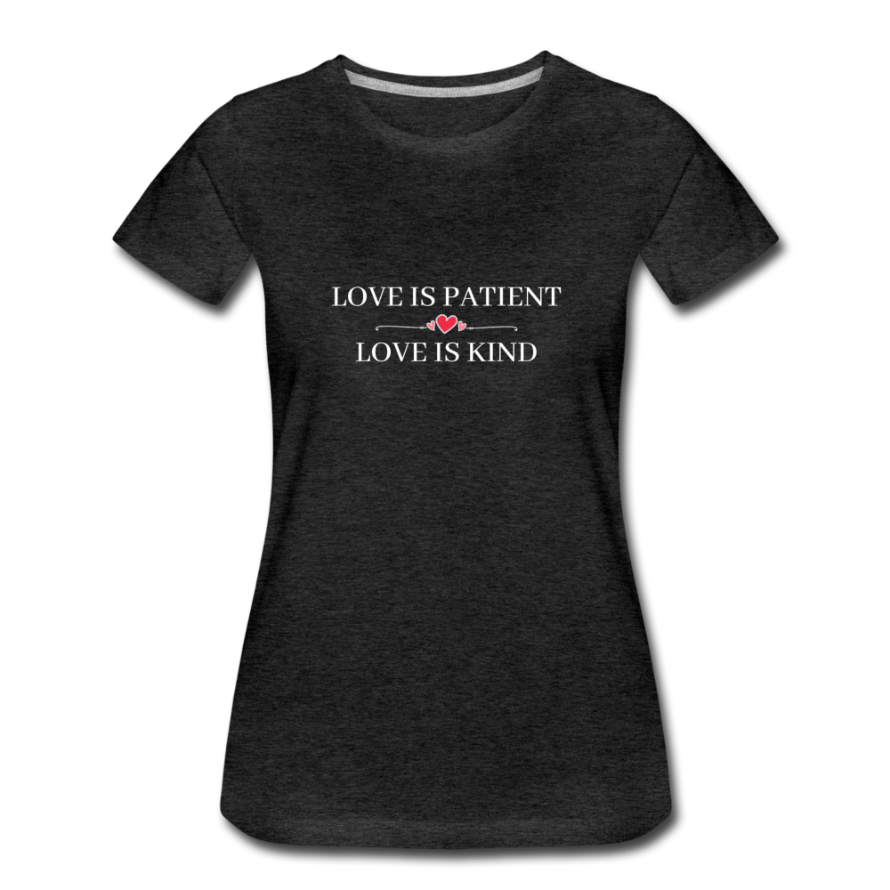 Love is... Women’s Premium T-Shirt - charcoal gray