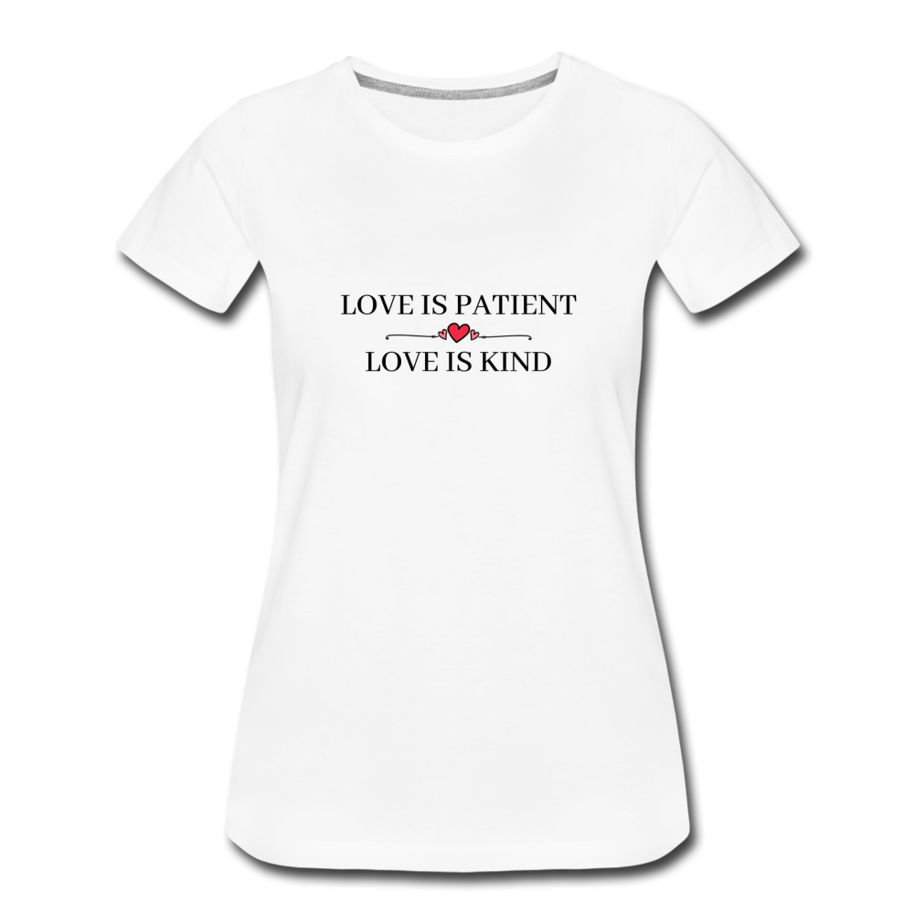 Love is... Women’s Premium T-Shirt - white