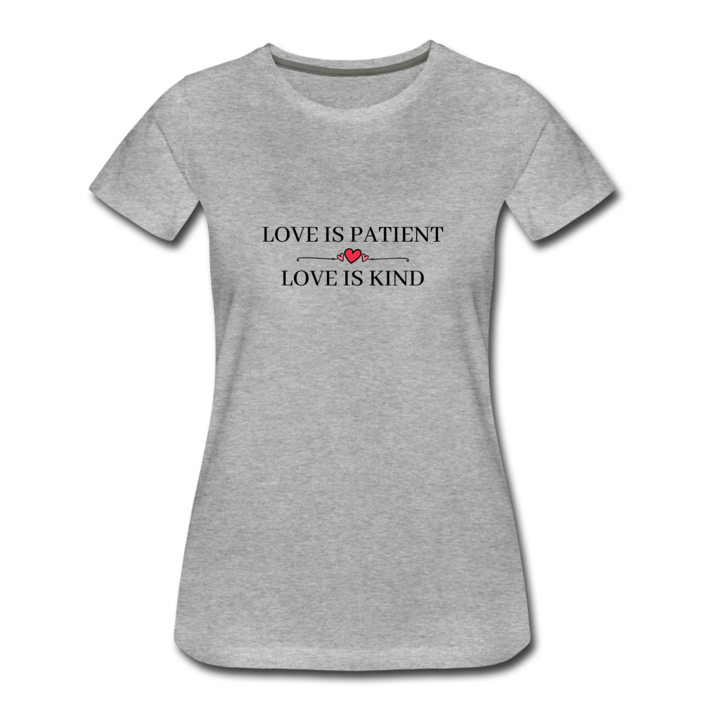 Love is... Women’s Premium T-Shirt - heather gray