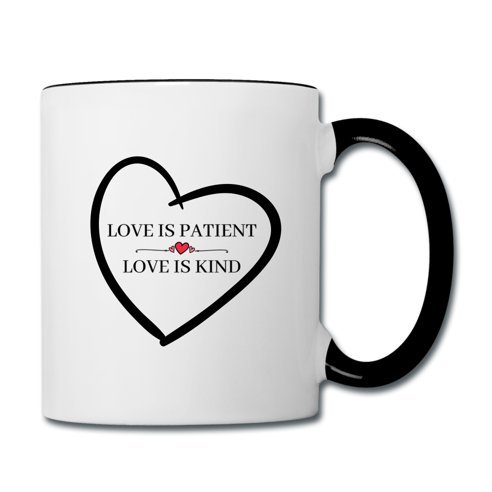 Love is... Contrast Coffee Mug - white/black