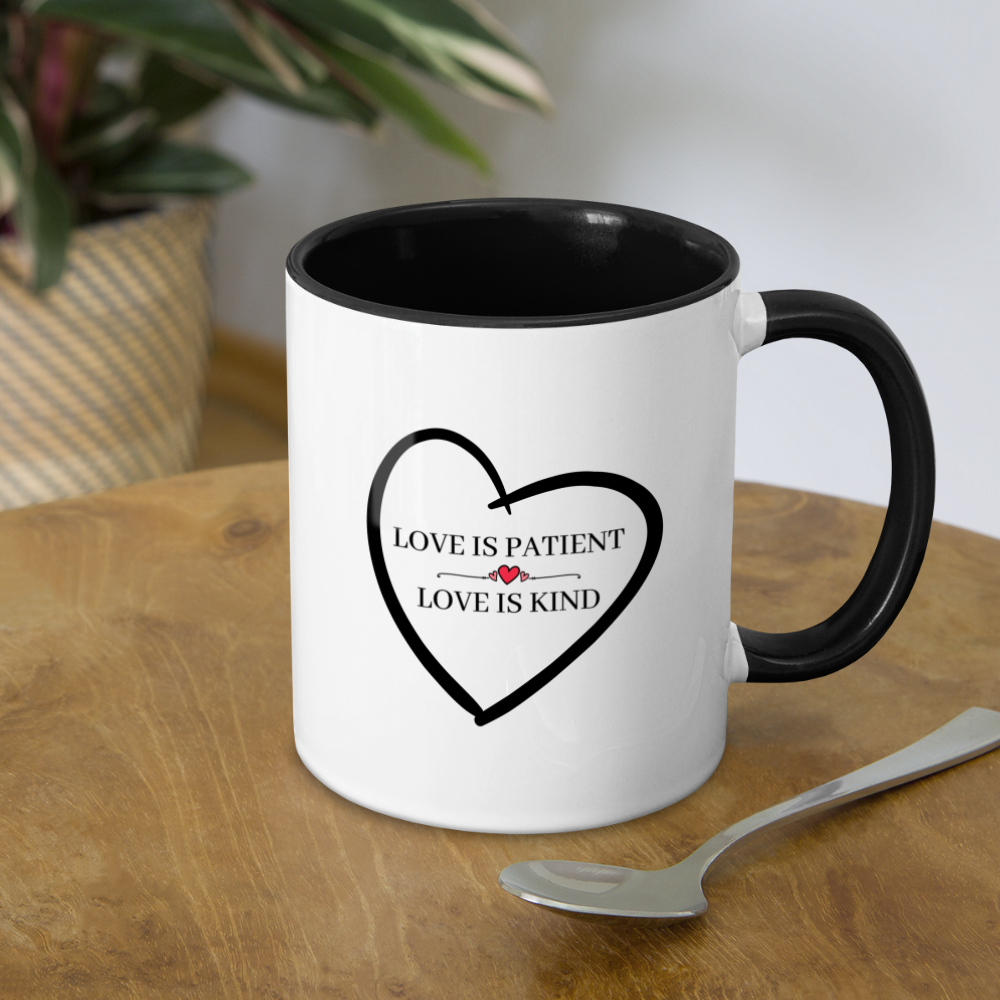 Love is... Contrast Coffee Mug - white/black