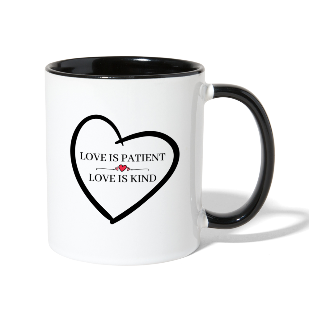 Love is... Contrast Coffee Mug - white/black