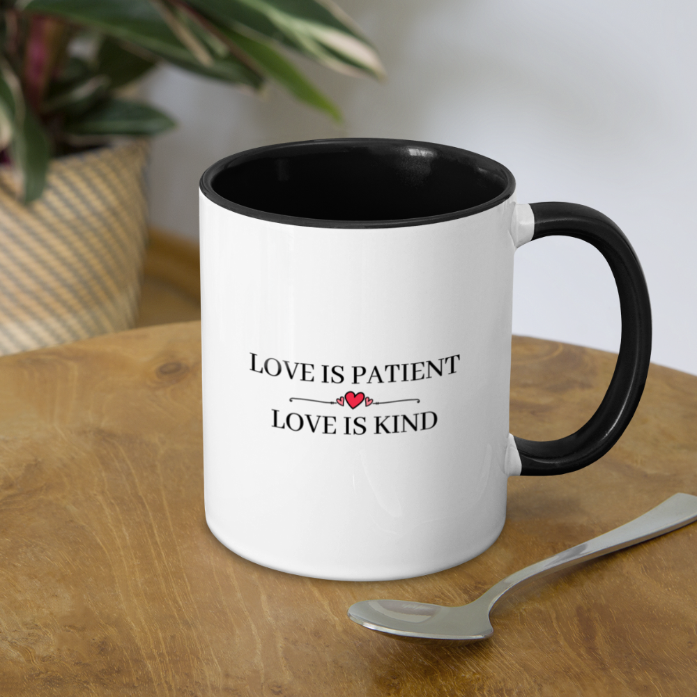 Love is... Contrast Coffee Mug - white/black