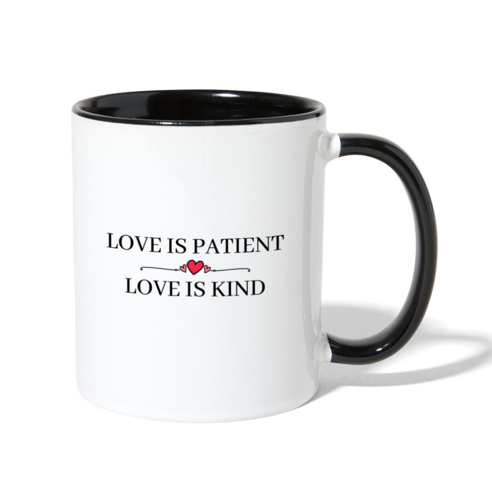 Love is... Contrast Coffee Mug - white/black