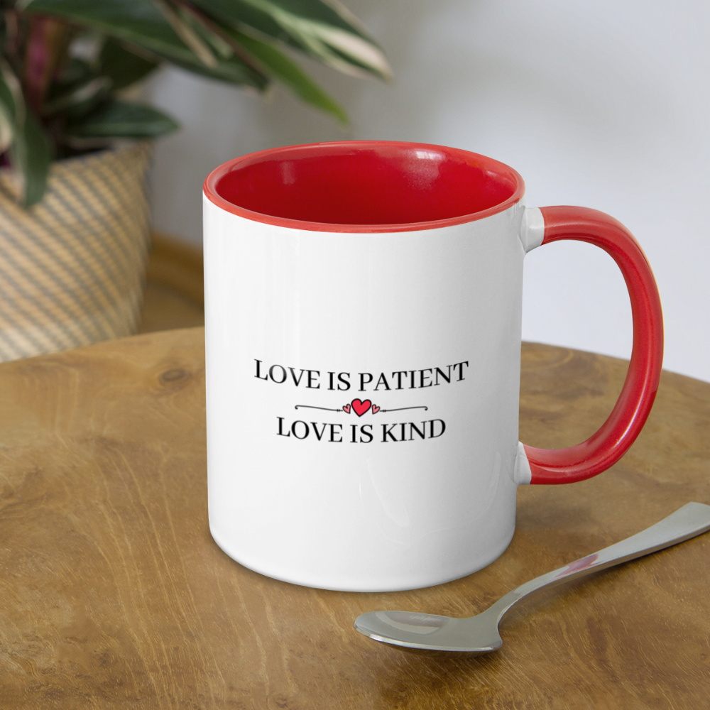 Love is... Contrast Coffee Mug - white/red
