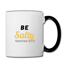 Load image into Gallery viewer, Be Salty Contrast Coffee Mug - white/black
