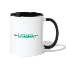 Load image into Gallery viewer, Hear My Prayer Contrast Coffee Mug - white/black
