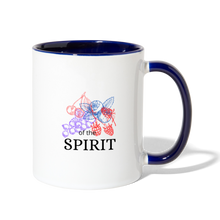 Load image into Gallery viewer, Fruit of the Spirit Contrast Coffee Mug - white/cobalt blue
