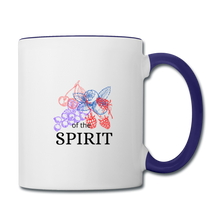 Load image into Gallery viewer, Fruit of the Spirit Contrast Coffee Mug - white/cobalt blue
