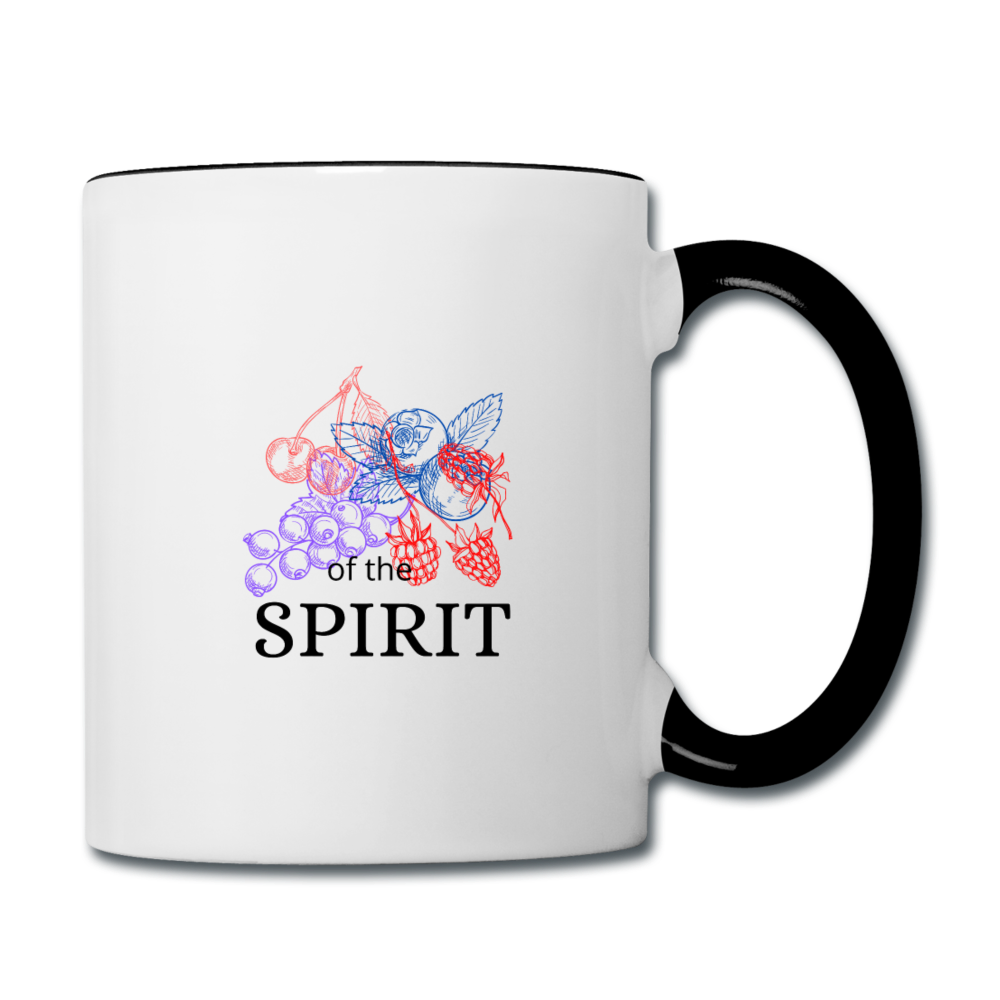 Fruit of the Spirit Contrast Coffee Mug - white/black