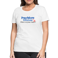 Load image into Gallery viewer, What&#39;s In Your Heart? Women’s Premium T-Shirt - white
