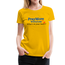 Load image into Gallery viewer, What&#39;s In Your Heart? Women’s Premium T-Shirt - sun yellow
