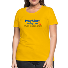 Load image into Gallery viewer, What&#39;s In Your Heart? Women’s Premium T-Shirt - sun yellow
