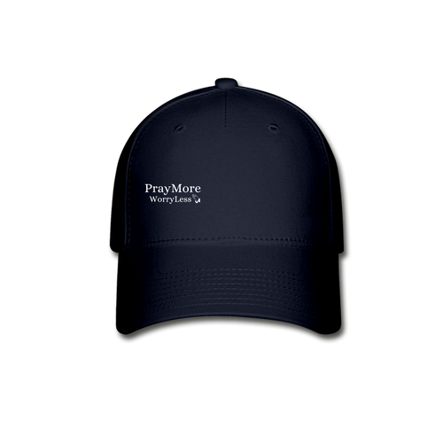 PrayMore WorryLess Baseball Cap - navy