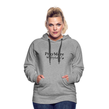 Load image into Gallery viewer, PrayMore WorryLess Women’s Premium Hoodie - heather gray
