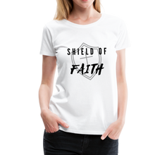 Load image into Gallery viewer, Shield of Faith Women’s Premium T-Shirt - white
