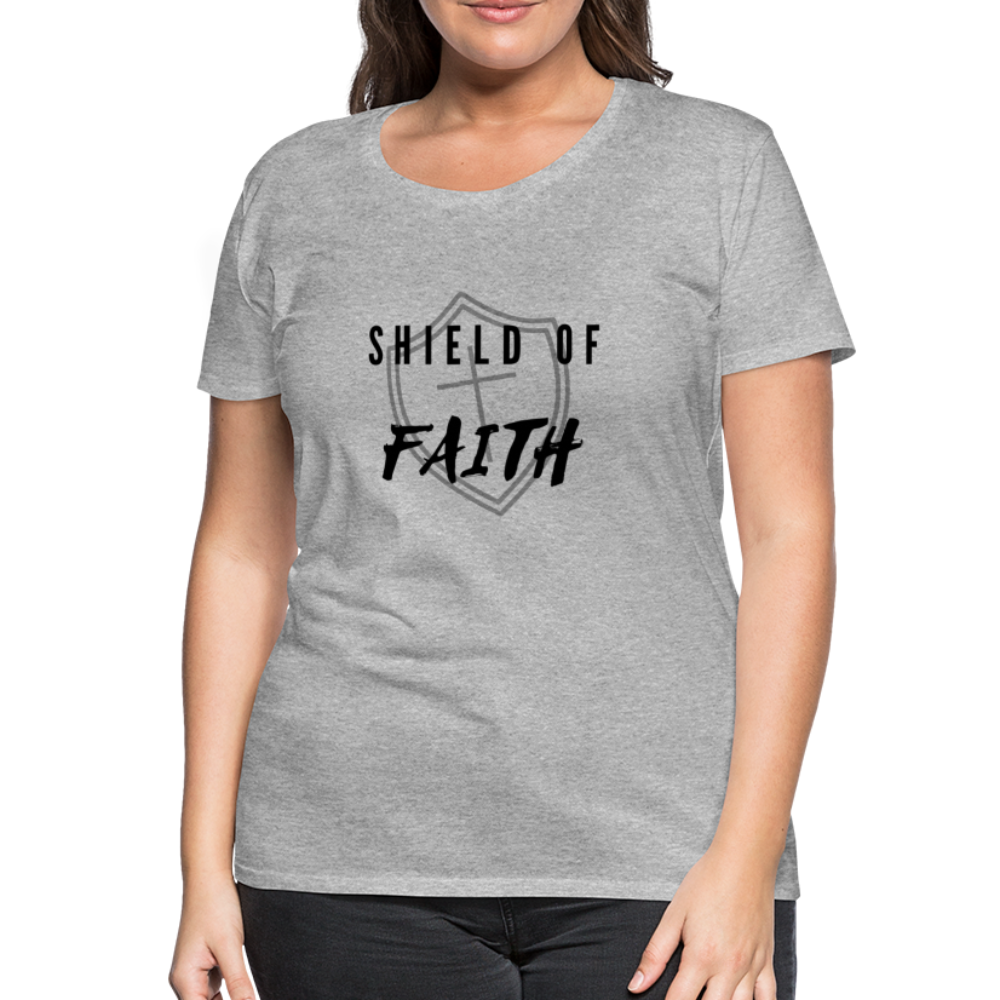 Shield of Faith Women’s Premium T-Shirt - heather gray