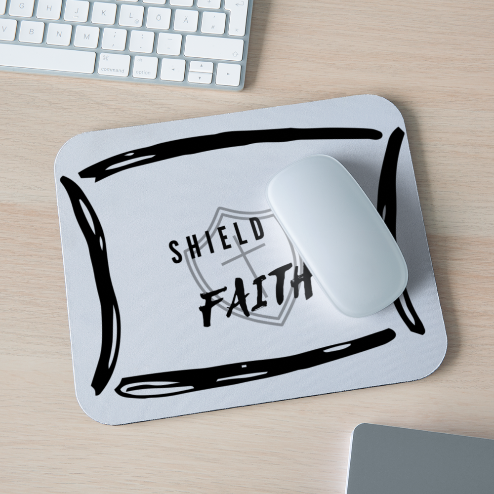 Shield of Faith Mouse pad Horizontal - white
