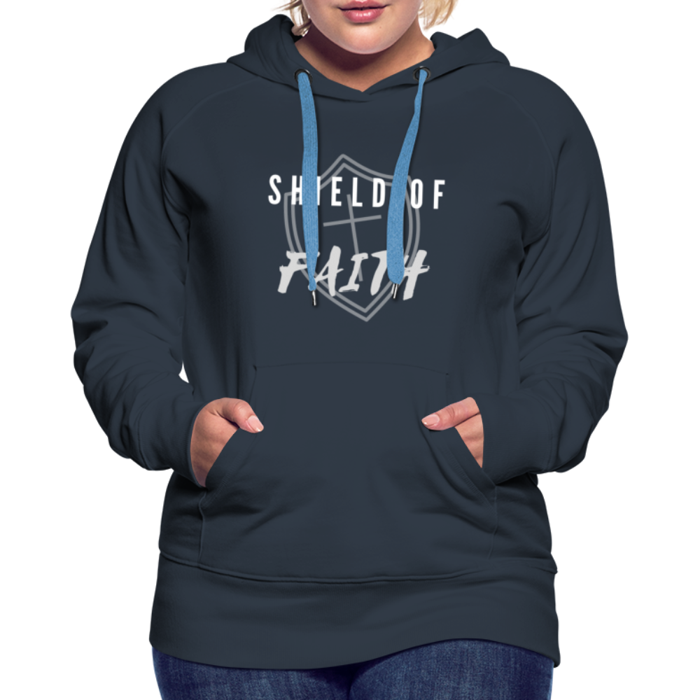 Shield of Faith Women’s Premium Hoodie - navy