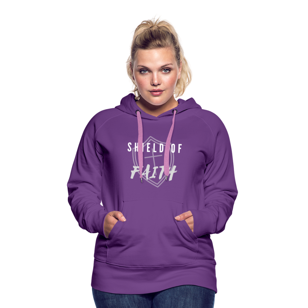 Shield of Faith Women’s Premium Hoodie - purple