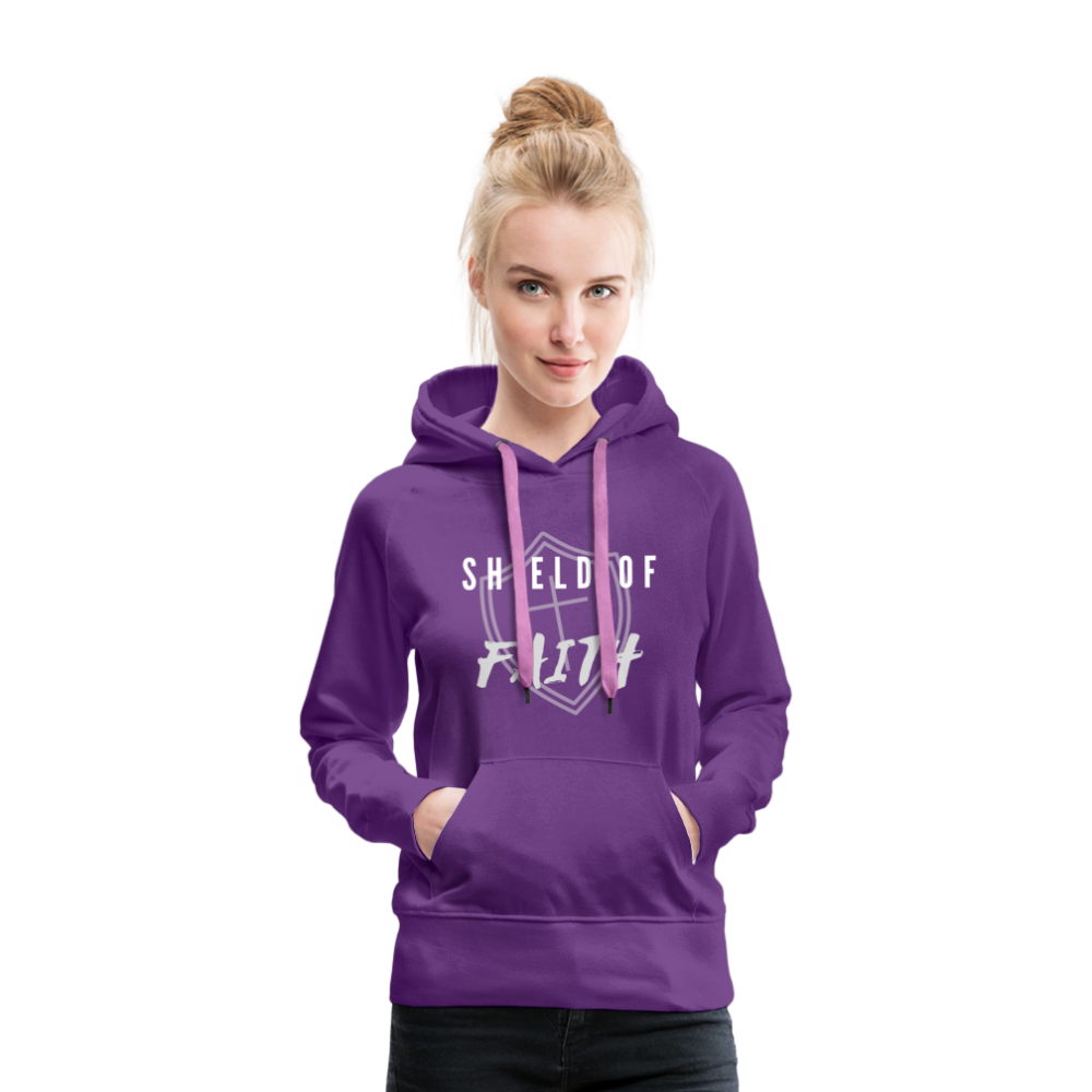 Shield of Faith Women’s Premium Hoodie - purple