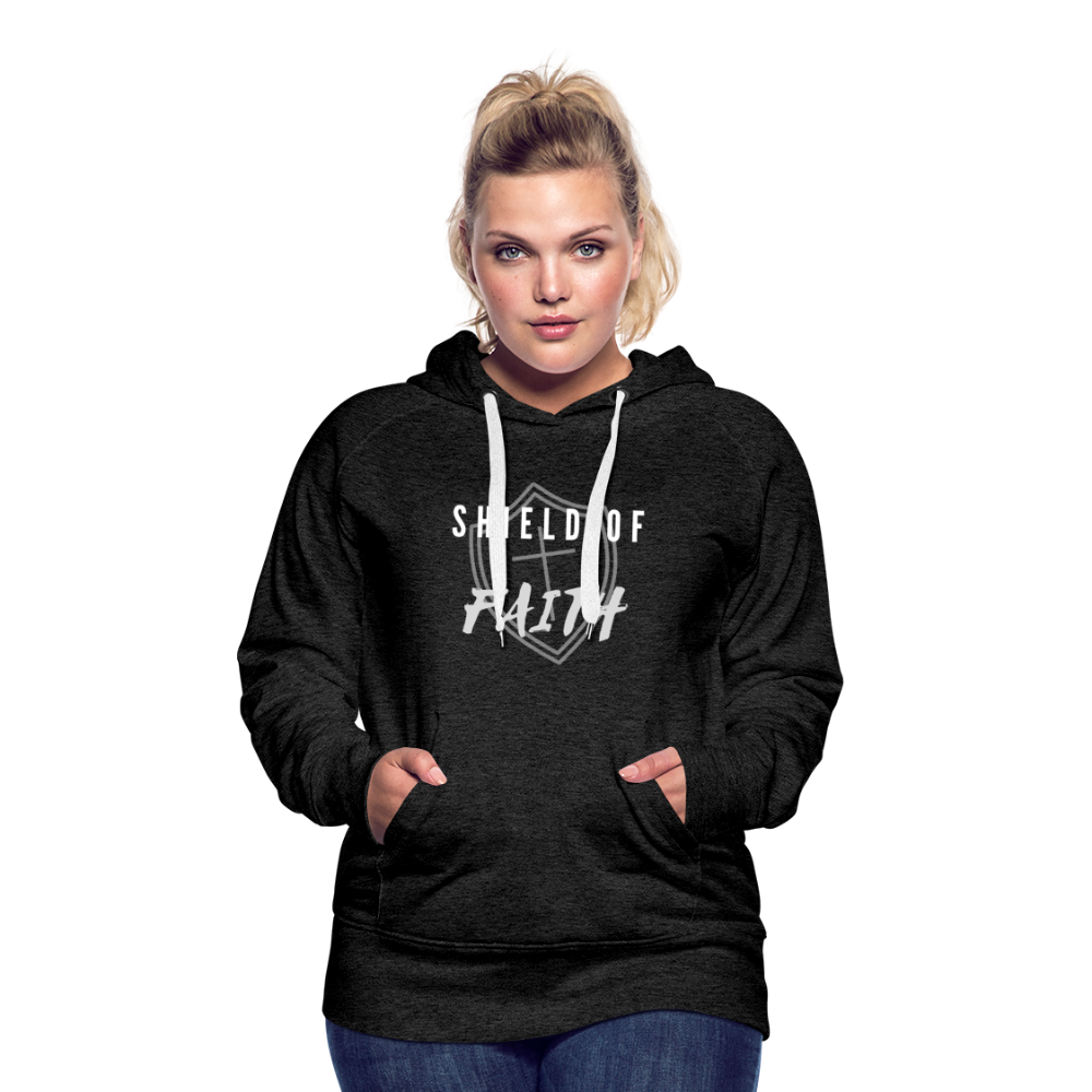 Shield of Faith Women’s Premium Hoodie - charcoal gray